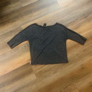 Tie back dolman knit top